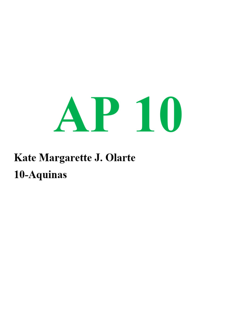 Ap 10 | PDF