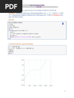 Newton's Raphson Method Lab Report