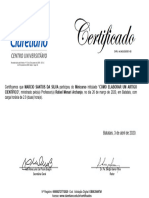 Certificado Curso Como Elaborar Um Artígo Científico