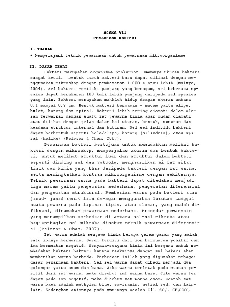 Pewarnaan Bakteri! | PDF