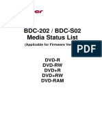 BDC-S02 - 202 Supported Media List V1.07