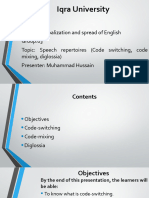 Presentation Code Switicing