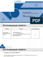 Module2 - Environnement - Windows