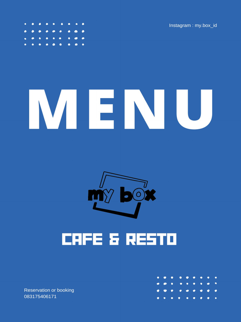 Menu Mybox | PDF
