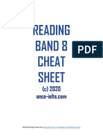 Lm-Reading Band 8 Cheat Sheet