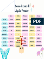 Horario de Clases de Angeles Pesantes: Sexto "A"