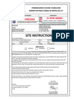 Site Intruction (Metode Peleksanaan Dan Percepatan Pekerjaan) 06 PDF
