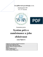 Šipková Anna, Základy Personálního Managamentu, Systém Péče o Zaměstnance A Jeho Efektivnost, Mgr. Antonín Slabý Ph.D.