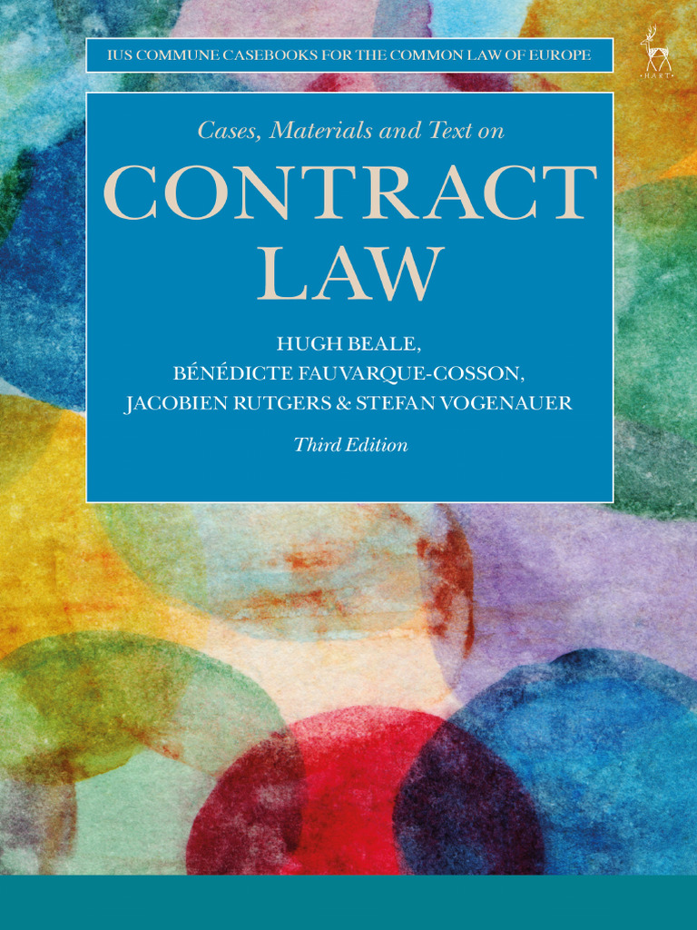 Cases, Materials and Text On Contract Law - Hugh Beale, Bénédicte ...