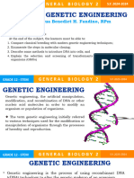 General Biology 2 Genetic Engineering