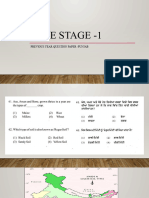 Ntse Stage - 1: Previous Year Question Paper - Punjab