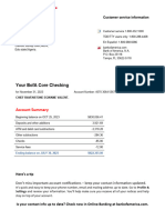 Bank Statement For Sponsorship of Ravenstone Egwame Valentine