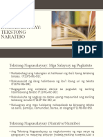 Pagsasalaysay: Tekstong Naratibo