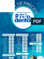 Lista de Precios Laboratotio Pino Dental