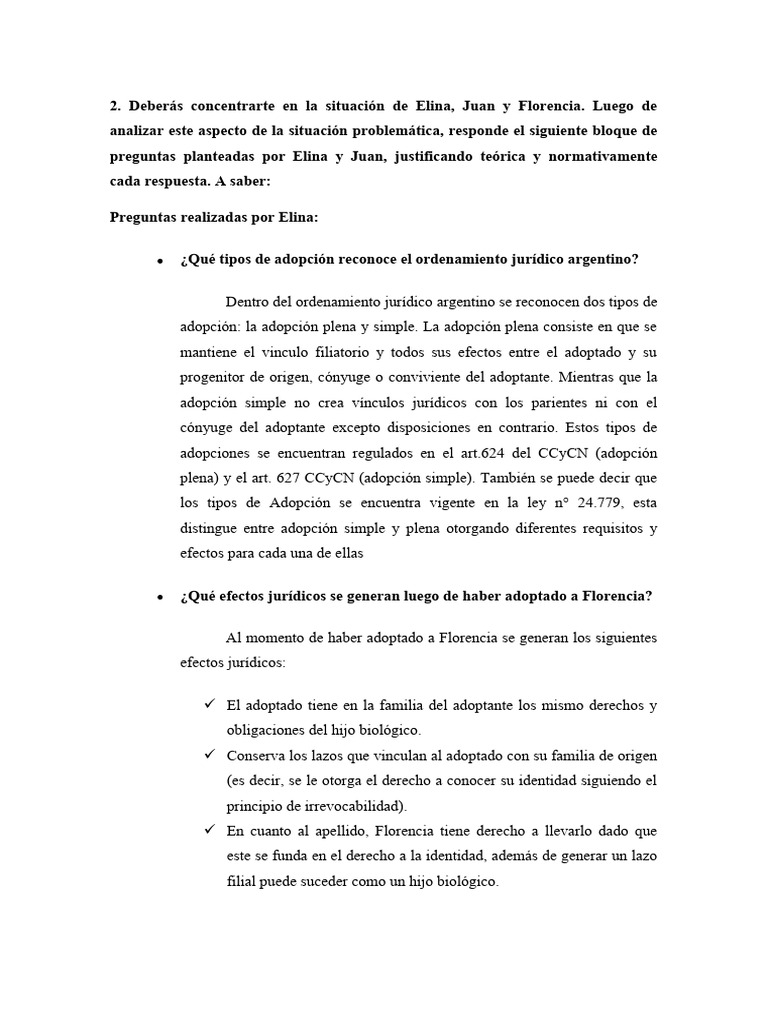 Adopción Y Derechos En La Familia Argentina Pdf Adopción Familia