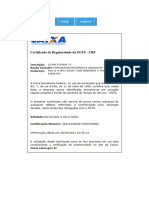 Certificado de Regularidade Do FGTS - CRF: Voltar Imprimir