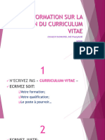 Formation Sur La Redaction Du Curriculum Vitae