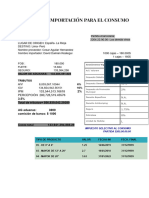 Costeo de Importación Definitiva