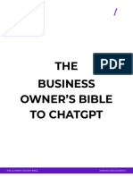 The Business Owner's Bible To ChatGPT