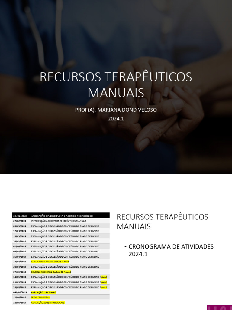 Curso de Massoterapia 2024.1 | PDF | Massagem | Anatomia