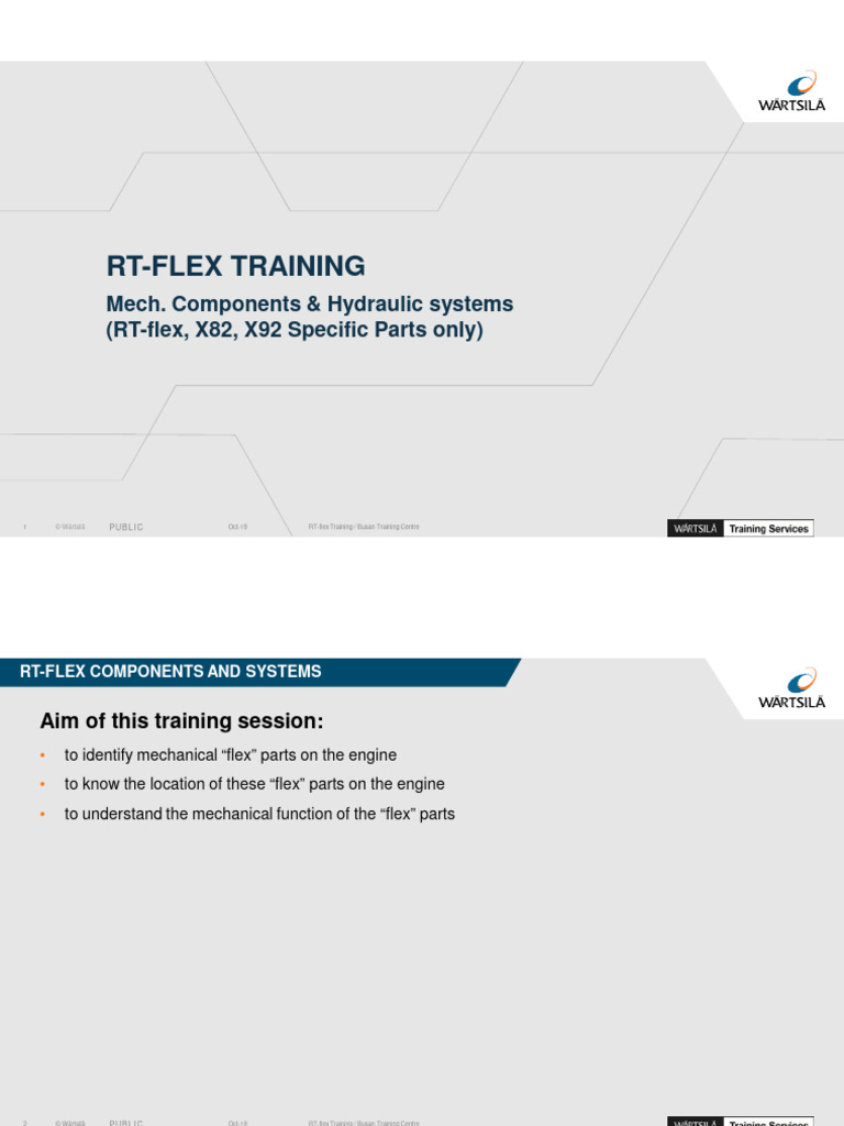 RT-Flex Engine Mechanical Components | PDF | Pump | Valve