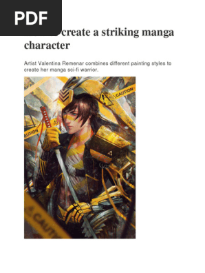 How to create a striking manga character