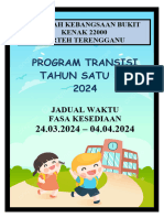 Jadual Transisi 2024 Minggu 3 Dan 4 Save