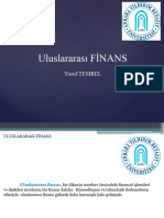 Uluslararası Finans Yusuf Temrel