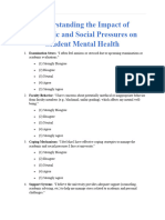 Understanding The Impact of Academic and Social Pressures On Student Mental Health