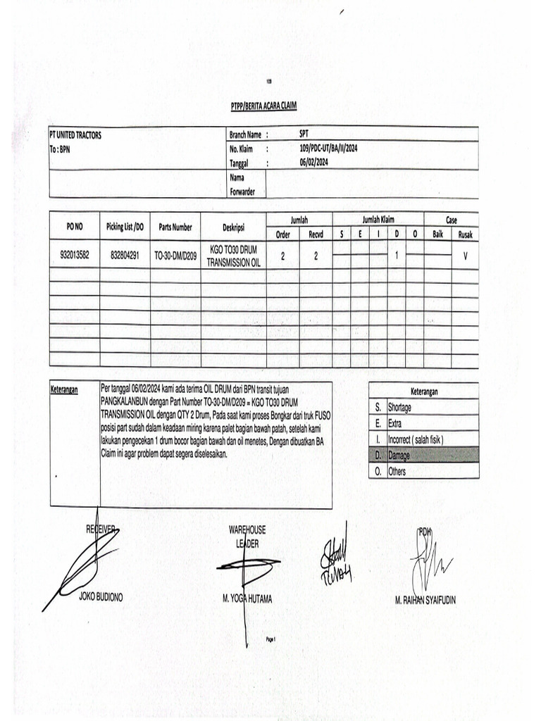Ba Claim Oli To 30 Bun | PDF