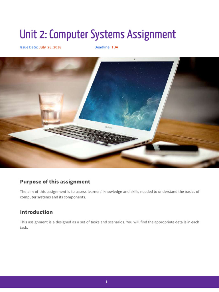 assignment Computer Systems | PDF