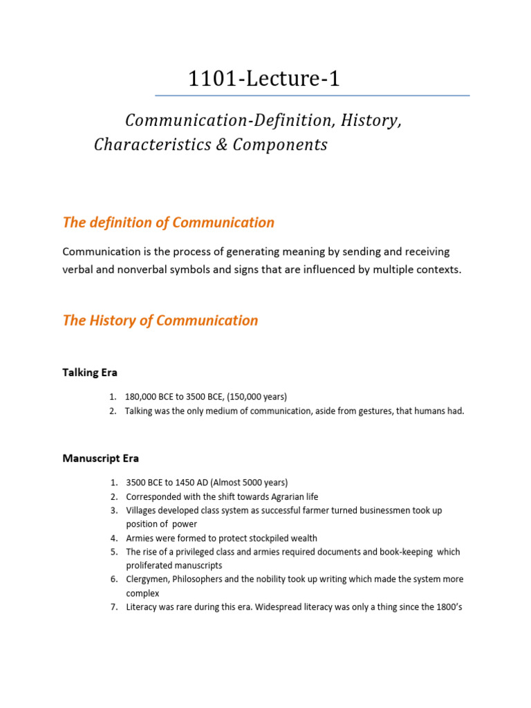 Intro to human communication sciences pdf communication motivational