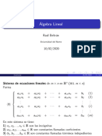 Sistema de Ecuaciones Lineales en R-N