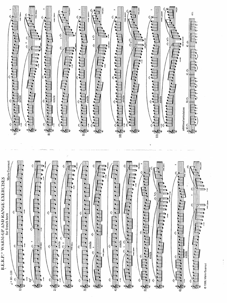 Horn exercises for berp pdf