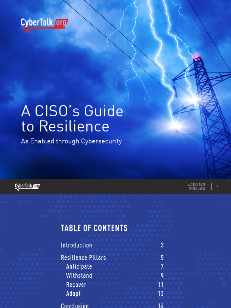 CISO's Cyber Resilience Guide | PDF | Security | Computer Security