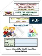 English - Grade 5 Scholarship Questions - 2000 - 2021