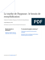 Le Mythe de L'hypnose