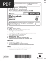 Mathematics A: Pearson Edexcel International GCSE