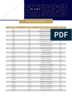 Quran Schedule