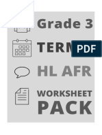 GR 3 Term 1 2020 HL Afrikaans Worksheet Pack