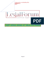 HỢP ĐỒNG ĐĂNG KÝ MUA CỔ PHẦN - LEGAL FORUM