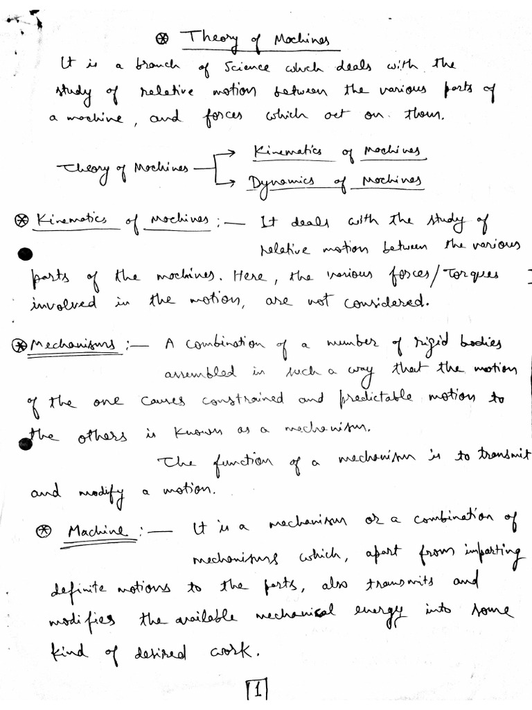 Lecture Notes Unit 1 Part I | PDF
