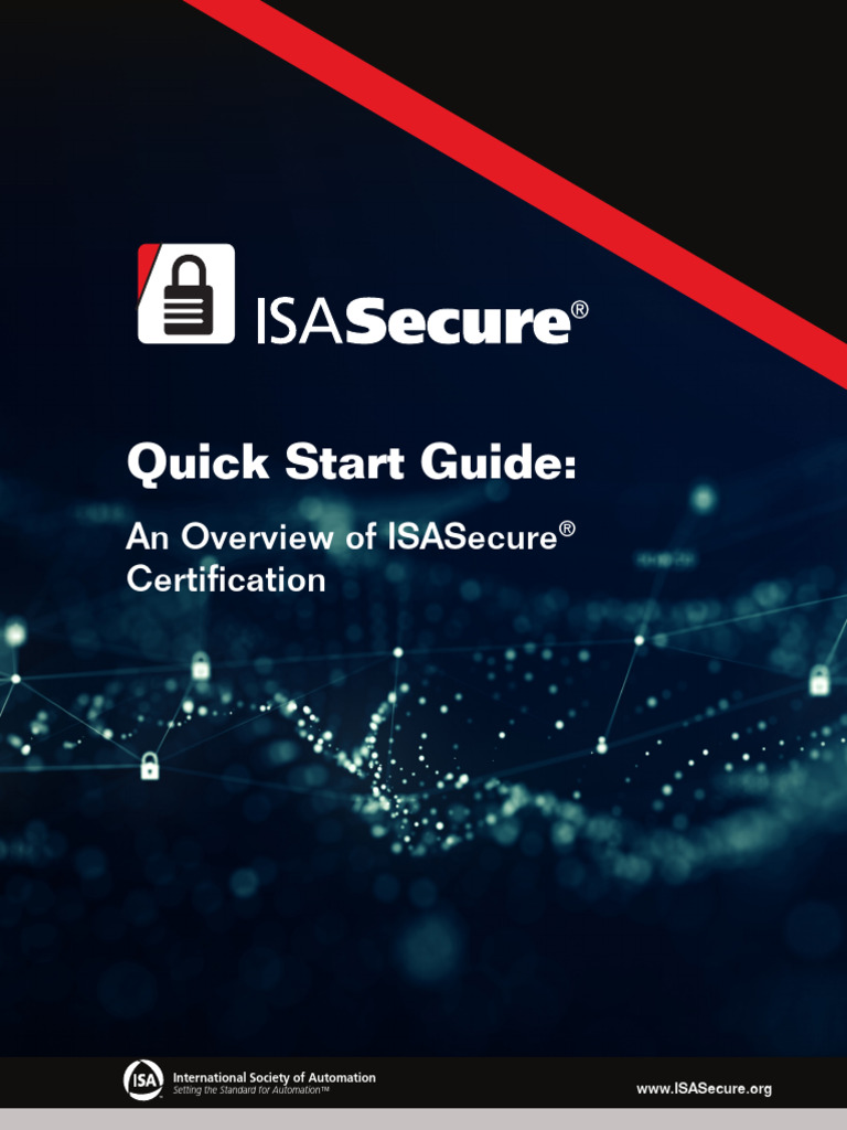 Quick Start Guide:: An Overview of Isasecure Certification | PDF ...