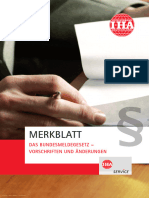 Merkblatt Bundesmeldegesetz