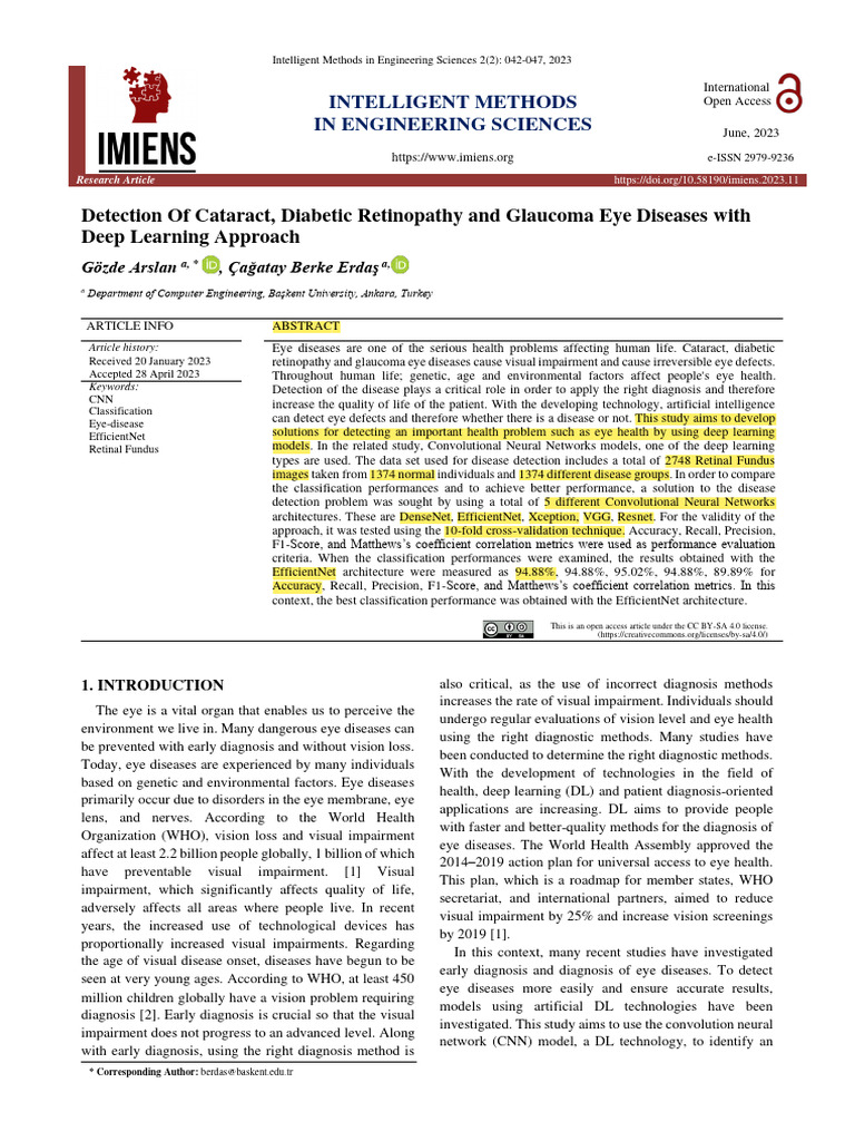 Eye - Diseases (CSE 02006903) | PDF | Retina | Medical Diagnosis