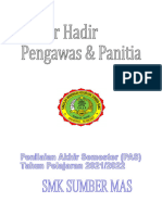 Sampul Daftar hadir pengaws & panitia