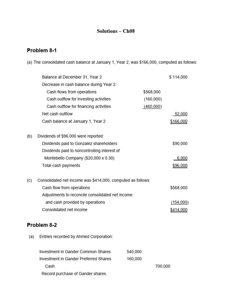 Solutions Ch08 | PDF