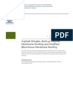 260.PCR For Asphalt Shingles Built-Up Asphalt Membrane Roofing and Modified Bituminous Membrane Roofing