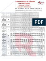 Nosso Rumo 2020 Prefeitura de Itanhaem SP Professor Substituto I Gabarito