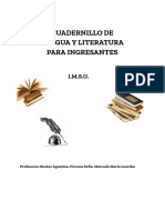 CUADERNILLO LENGUA INGRESANTES Primer Año